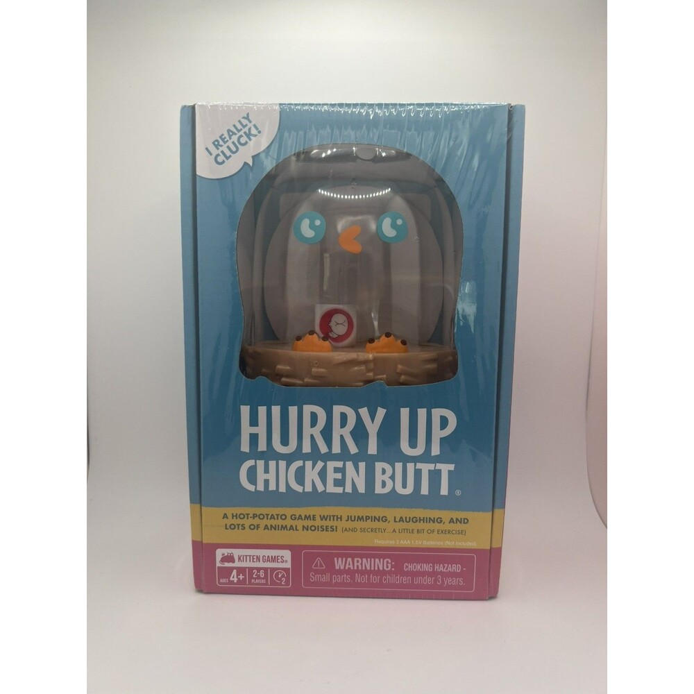 Hurry Up Chicken Butt Active Kids Party Game Hot Potato Brand New Sealed Fun